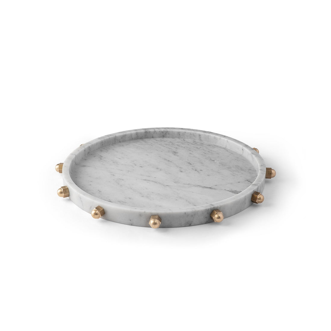 Bolt Tray - Carrara Marble