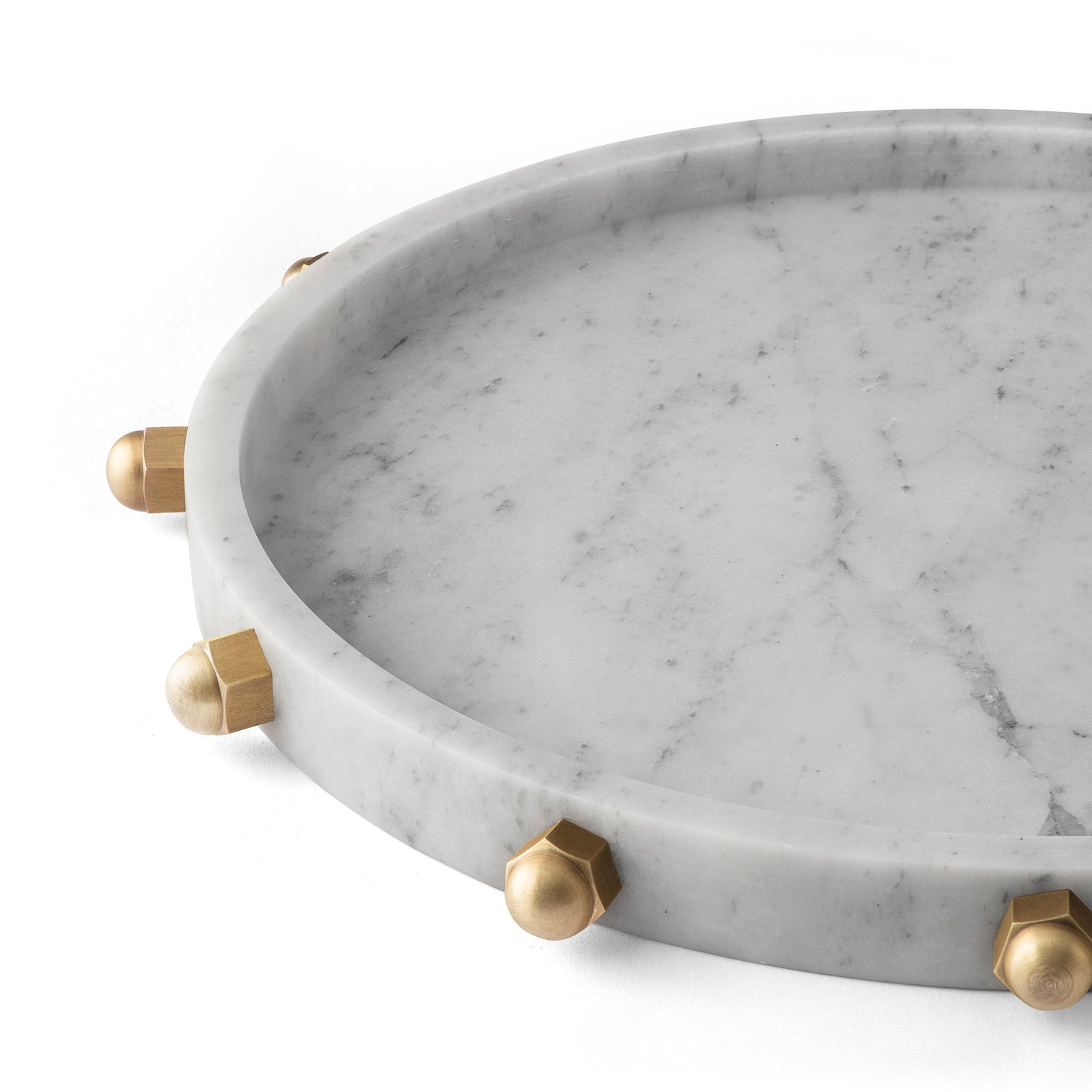 Bolt Tray - Carrara Marble