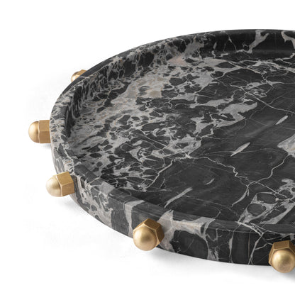 Bolt Tray - Portoro Marble