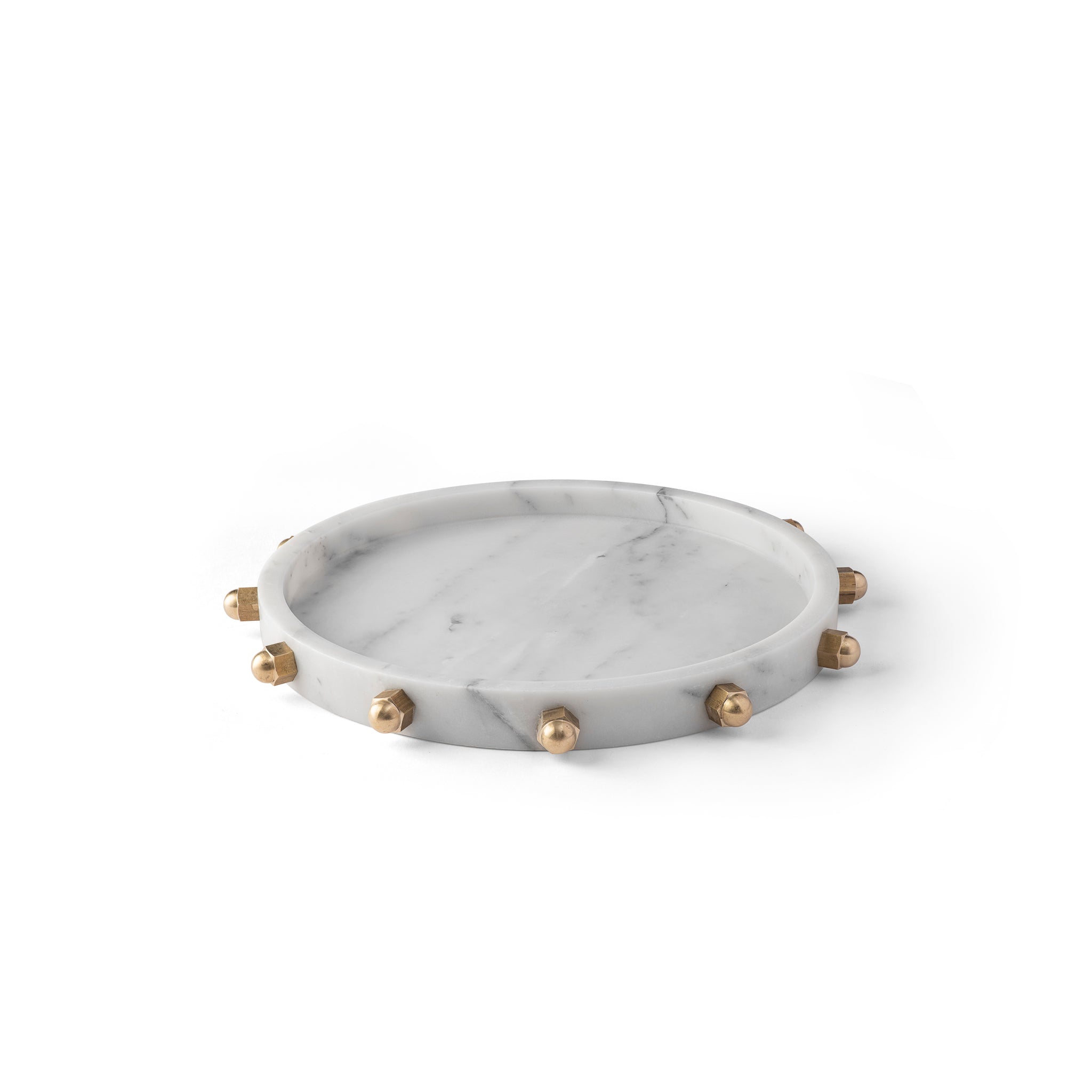 Bolt Tray - Carrara Marble