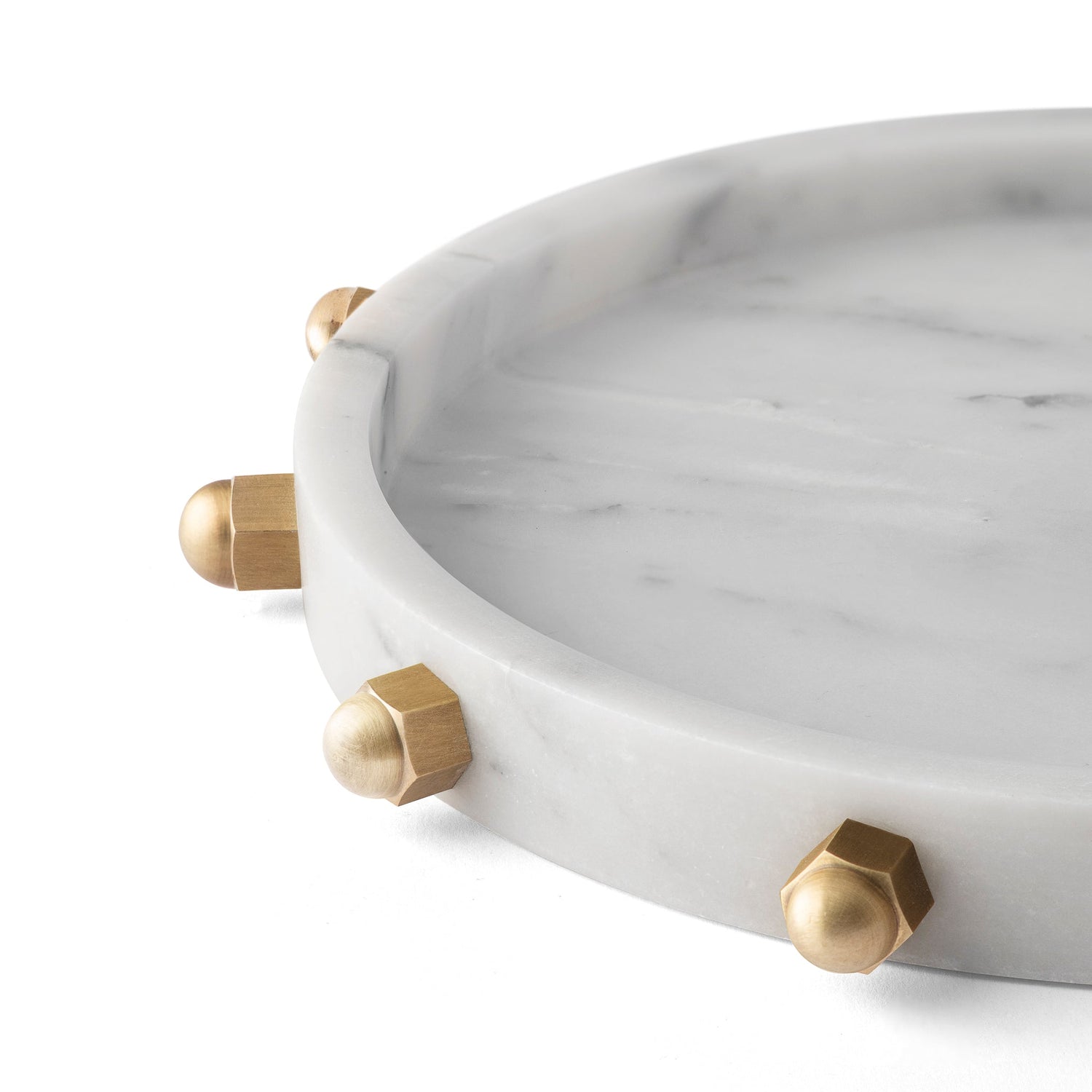 Bolt Tray - Carrara Marble