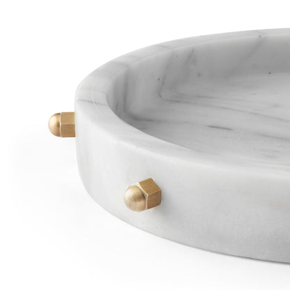 Bolt Tray - Carrara Marble