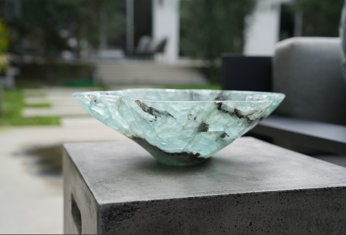 Fluorite Freeform Bowl