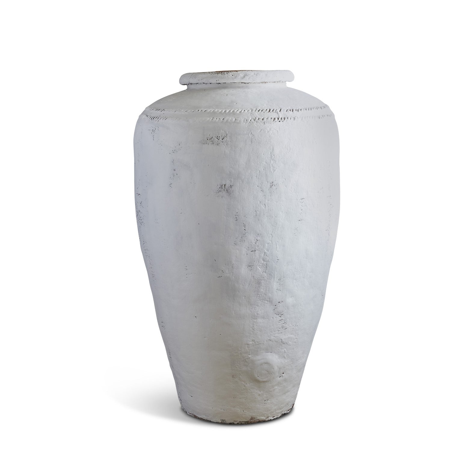 Rajara Vintage White Terracotta Pot