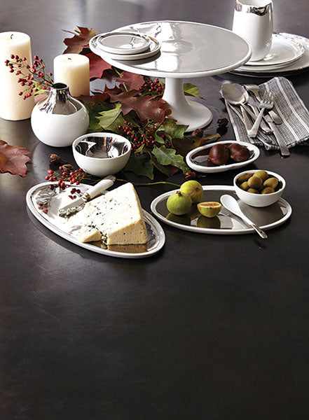Dauville Platter in Platinum